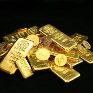 gold and silver round coins