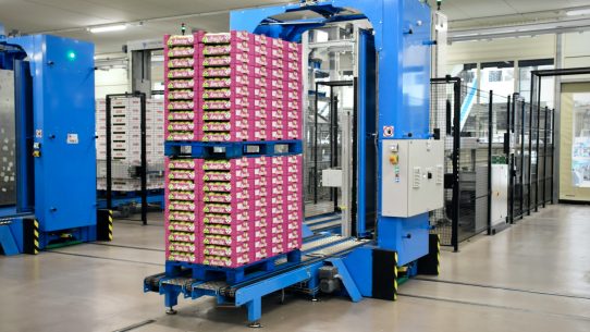 a large stack of boxes